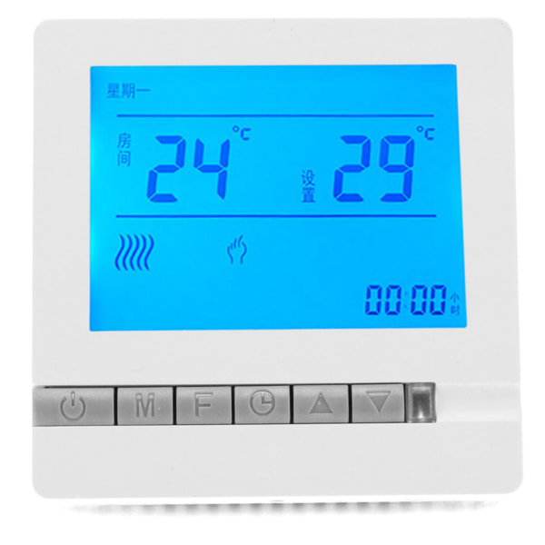 AC220V lattialämmitystermostaatti Älykäs lämpötilansäädin kodin makuuhuoneeseen/