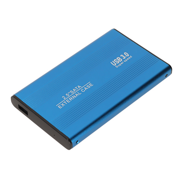 USB3.0 HDD-kabinett 2,5 tommer 5 Gbps Ultra tynn lett HDD-kabinett-adapter for bærbare datamaskiner for WIN 7 for WIN 10 Blå