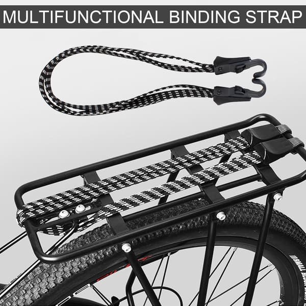 【BEMS】Snabbkopplingsrem - bagagerem Kompatibel med cyklar - gummirem med krok - 62 cm elastisk