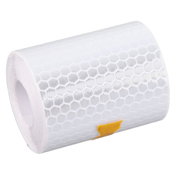 3 Meter * 5cm Refleksbånd til Bilkarosseri Sikkerhedsadvarsel Dekal Trim (Hvid)