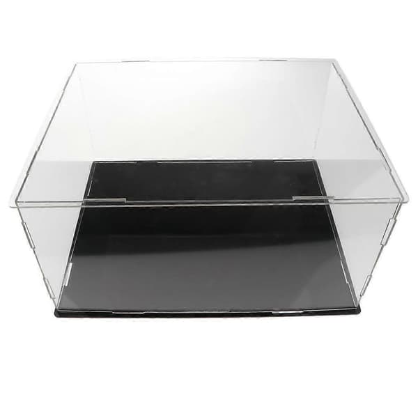2X Transparenta Akryl Displayfodral Plyschdockor Fordon Skyddsfodral