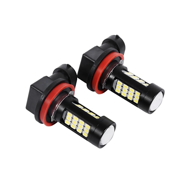 2x H11/H8 42 SMD LED Hvit 2835 Canbus Feilfri Frontlys Tåkelys Pære