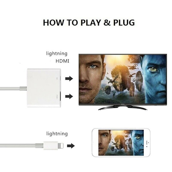 Multifunksjonell USB C til VGA-adapter Type C til VGA-adapterkonverter