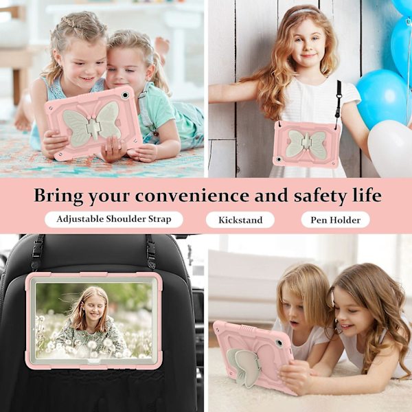 【BEMS】Butterfly Stand Tablet Case Compatible with Samsung Galaxy Tab A9+
