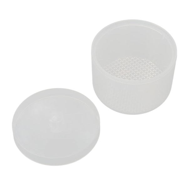 Slipehode Clean Soak Box Kosmetisk børste Nail Art Drill Bits Soaking Container med Sil ++/