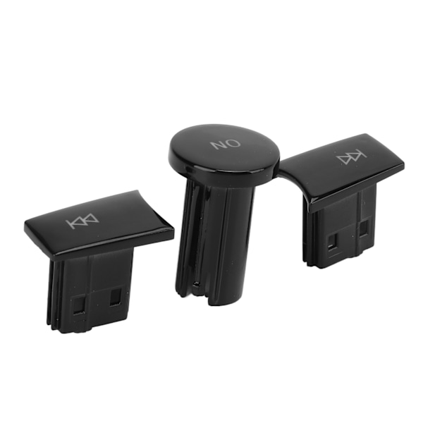 3 stk Multimedia Knapper Kontrollknapp Biltilbehør Erstatning for Benz ML GL Klasse 20122015 (Piano Black)