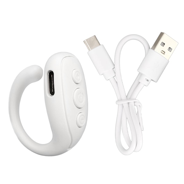 Mobiltelefon Bluetooth Fjernbetjening ABS Ringformet Lang Batterilevetid Kamera Fjernbetjening Lukker til Tablet Hvid