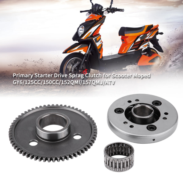 Primær Starter Drive Sprag Clutch til Scooter Moped GY6/125CC/150CC/152QMI/157QMJ/ATV