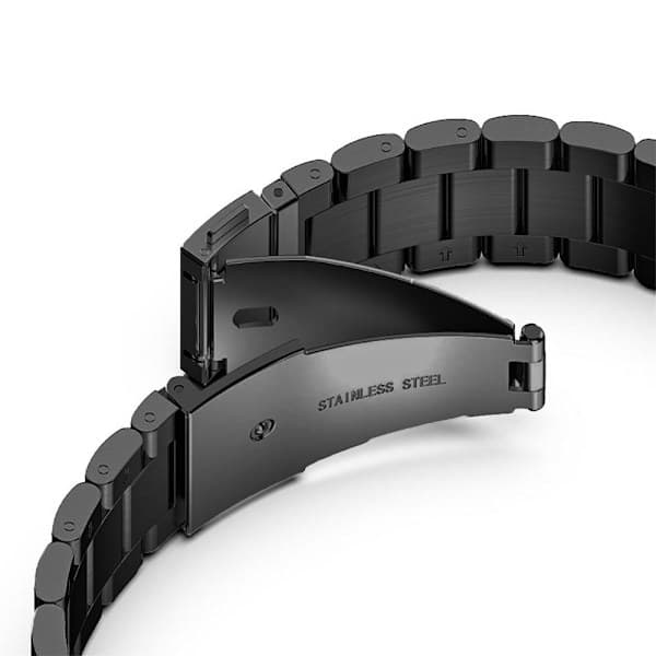 Linkarmbånd kompatibelt med Garmin Venu 2S erstatningsrem, sort black