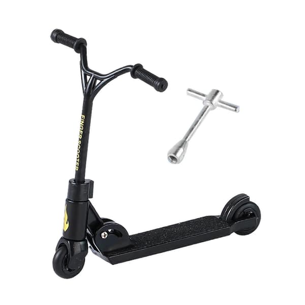 Fingerrulleskøjte Fingerscooter Sæt, Foldbare Interaktive Fingerboards Kompatible med Stunttricks, Sjov Fingertræning [BEMS]