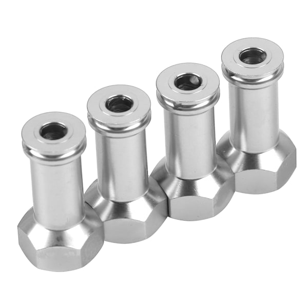 Forlængelseskobling 24mm Længere Kombinationsadapter til Traxxas Slash 1/16 RC Bil (Sølv)
