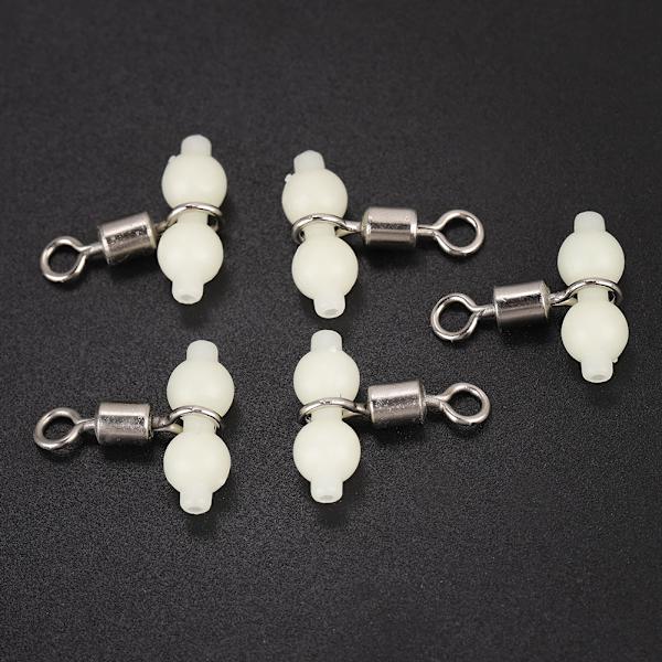 5 st Luminous Fishing Rolling Swivels Connector Havfiske Tackel (L)
