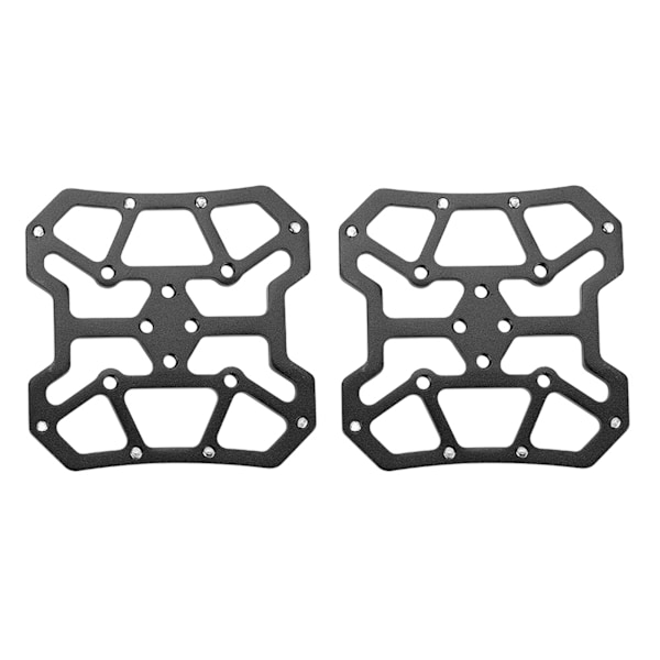 1 Par Aluminium Sykkelplattform Adaptere for SPD (Svart)
