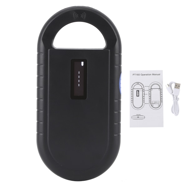 134.2KHZ RFID-sirunlukija ISO11784 5 FDXB ID64 kannettavalle USB ladattavalle kädessä pidettävälle laitteelle//+