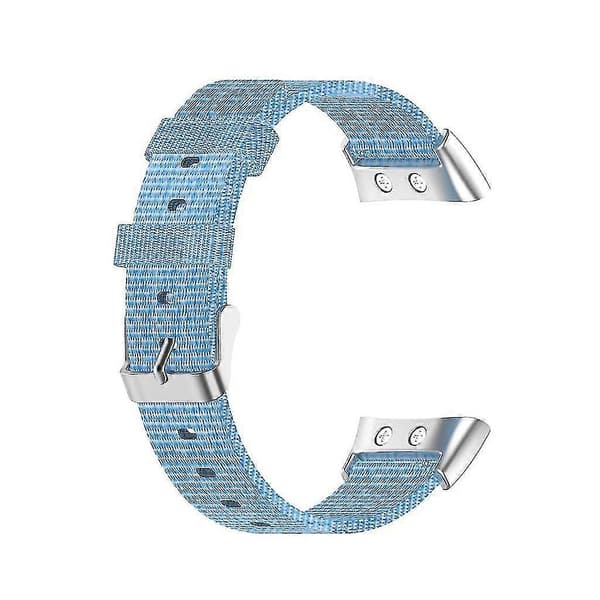 För Garmin Forerunner 45 Nylon Klockarmband Armband Slitstarkt -JA Blue