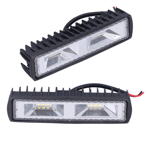 Par arbeidslysramper 12 LED-er 36W 12‑24V Søkelys for motorsykkel lastebil Båt Traktor Tilhenger Offroad
