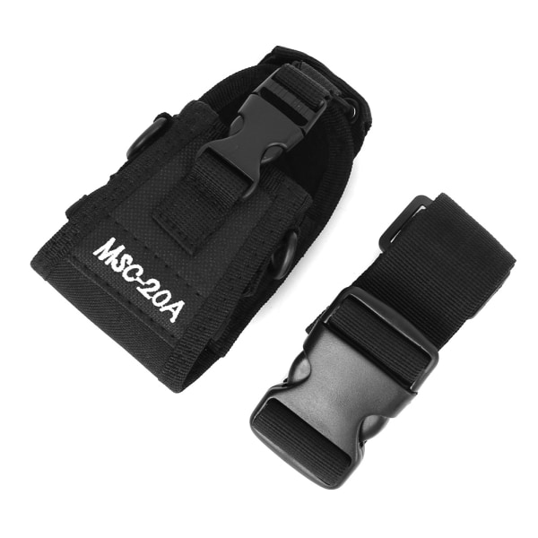 MSC-20A Universal nylon justerbar tovejs radio walkie talkie talje taske Beskyttende cover med strop//+
