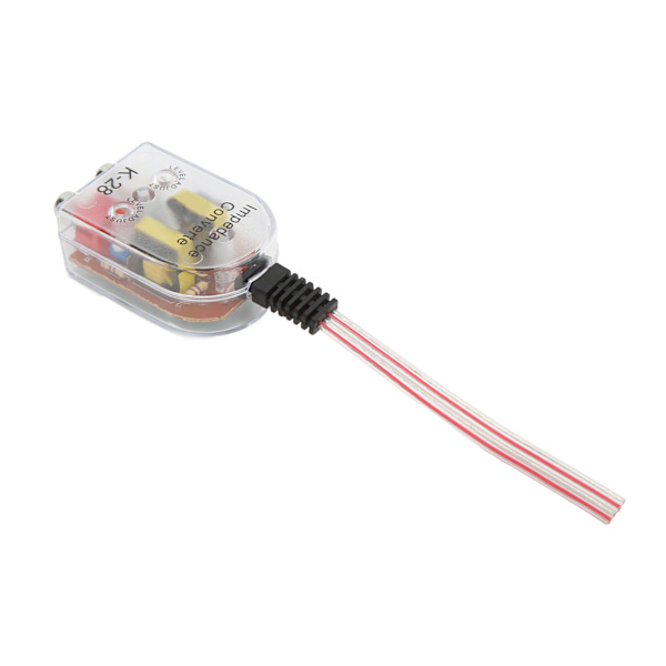 Universal bil høy til lav impedans omformer Transparent impedansforsterkeradapter for bil