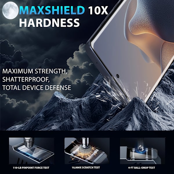 2-Pack Motorola Edge 60 Screen Protector & 1-Pack Lens Protector - Tempered Glass 9H - Super Quality 3D