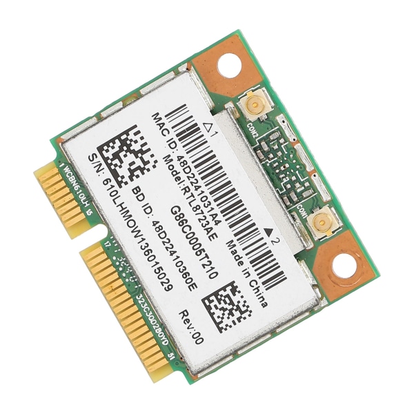 TIMH trådløst nettverkskort RTL8723AE 300M Bluetooth4.0 Halv Mini PCI-E Wlan Wifi Adapter