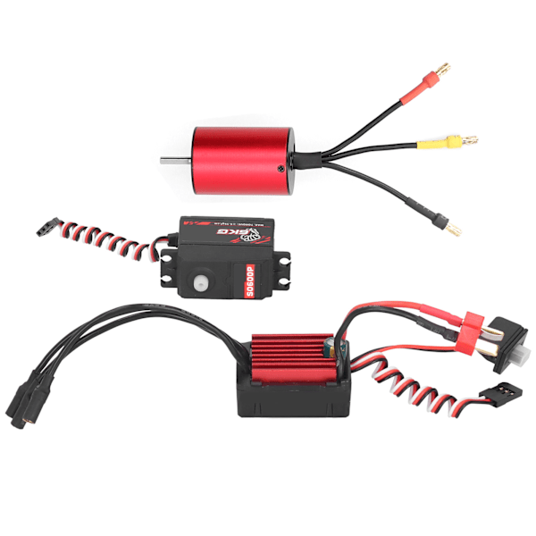 SURPASS‑HOBBY 2845 3800KV Motor + 35A ESC + 6KG Plastväxel Servo (S0600P)