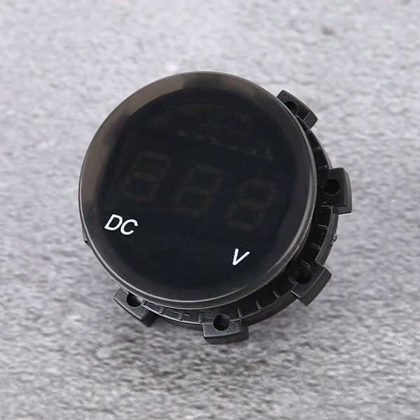 Modificeret Motorcykel Voltmeter LED Digital Display Spænding Volt Måler Panel Meter (Rød)