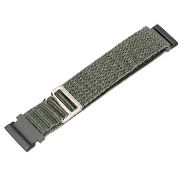 BEMS Stretch Woven Nylon Watch Band Erstatning G Hook Loop Smartwatch Rem for Fitbit Versa 4 3 Sense 2 OD Grønn