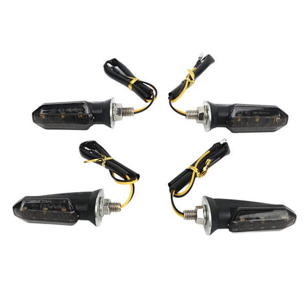 4st Motorcykel LED Blinkers Mini Fram Bak Indikator Vattentät Universal för Beach Scooter 12V