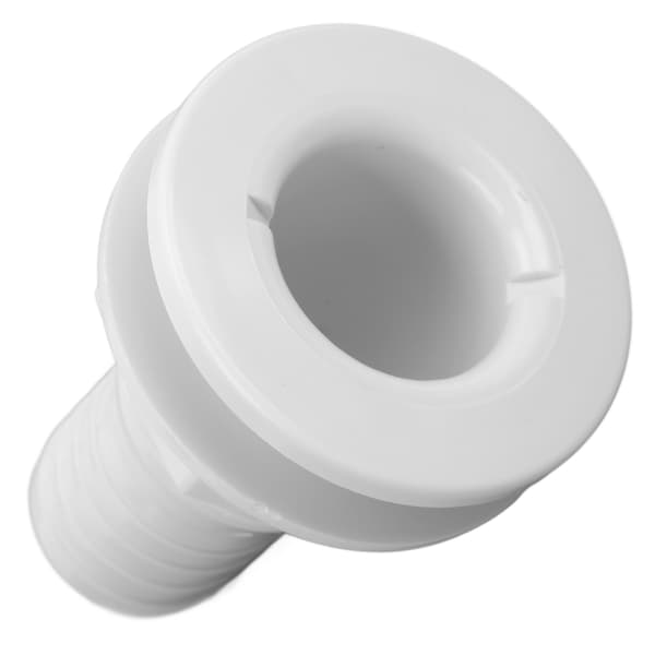 【BEMS】1‑1/2in Thru Hull Fitting Rak ABS slangkopplingstillbehör Kompatibel med båtar MarinesWhite