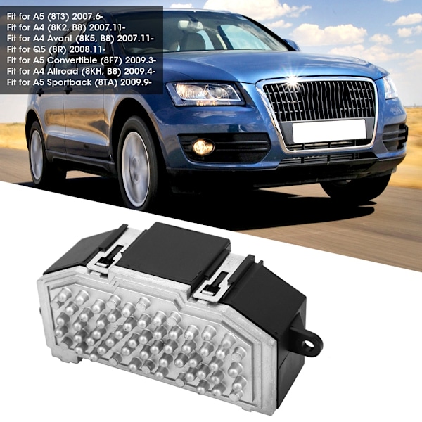 Blæsermotor Modstand 8K0820521B 8K0820521 Passer til A5 A4 Q5