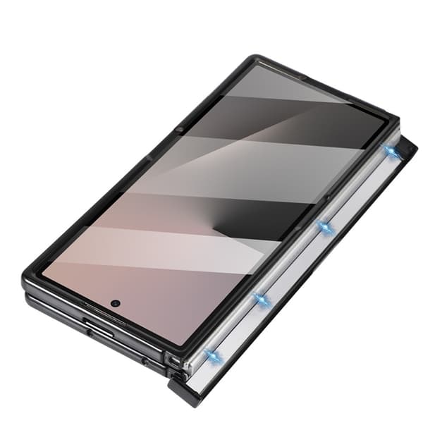 Mobile Case for Galaxy Z Fold 7 MagSafe Electroplated Vein Rotating Svart Svart 112