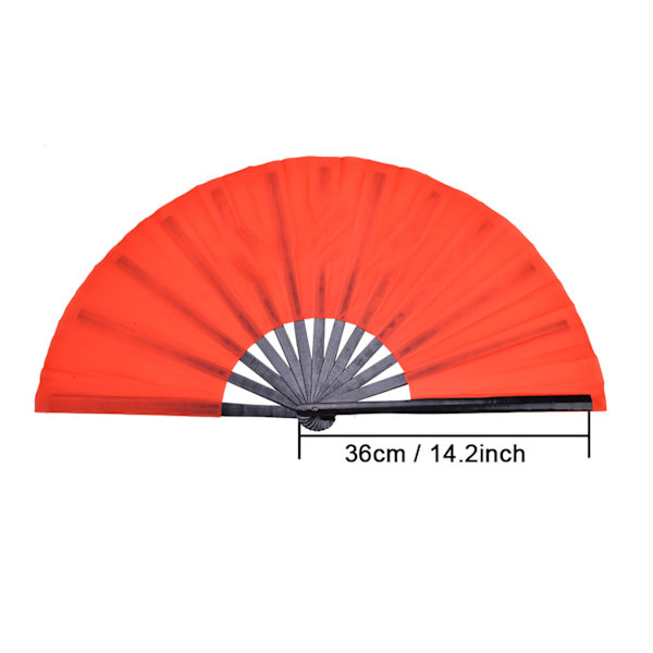 Bambus Silke Tai Chi Kung Fu Fan - Sort Rib