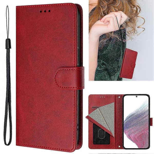 Infinix Note 30 Pro Plånboksfodral - RFID-blockerande PU-läderflikfodral med kortfack och stötsäkert red