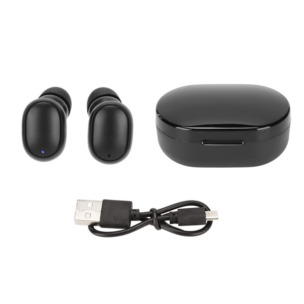 TIMH Bluetooth-øretelefoner Støjreducerende stereo Indbygget mikrofon trådløs øretelefon med opladningsetui til smartphones tablets