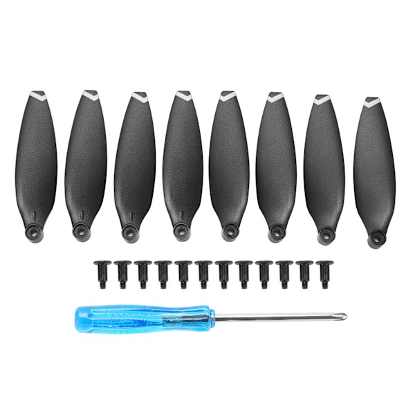 8Pcs Drone Propellers LowNoise Props Blades Replacement Accessories for FIMI X8 MINI(White Edge )