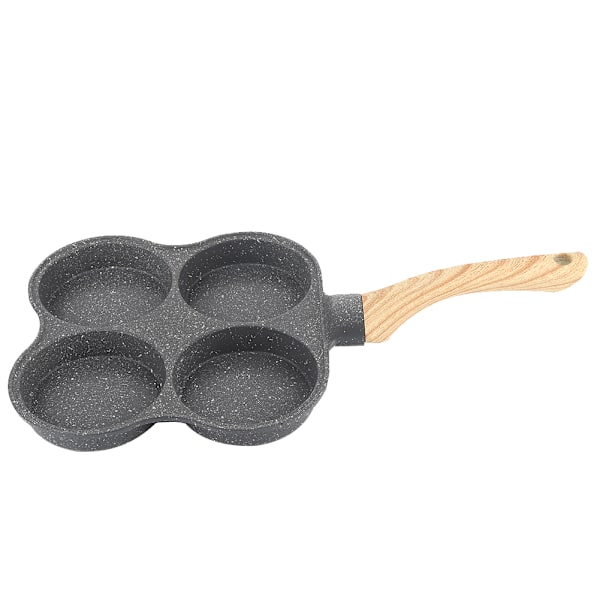 Non-Stick 4-Huls Æggepande: Perfekt til Induktionsplader og Gasskomfur