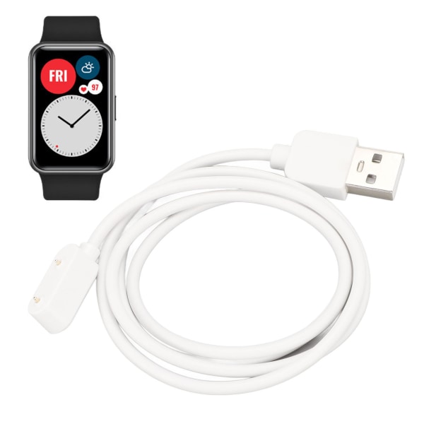 TIMH Smartwatch Laddare Bärbar USB watch Laddkabelsladd för Huawei 6 7 Band 6 7 for Honor 6 ES Watch White