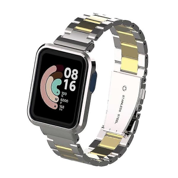 Metallarmbånd til Xiaomi Mi Watch Lite / Redmi Watch Silver Gold