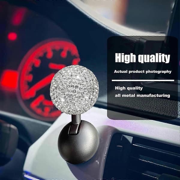 Bilstartknappbeskyttelse Diamanter Innlagt Tenningsknappspak Rhinestone Utsmykning Joystick