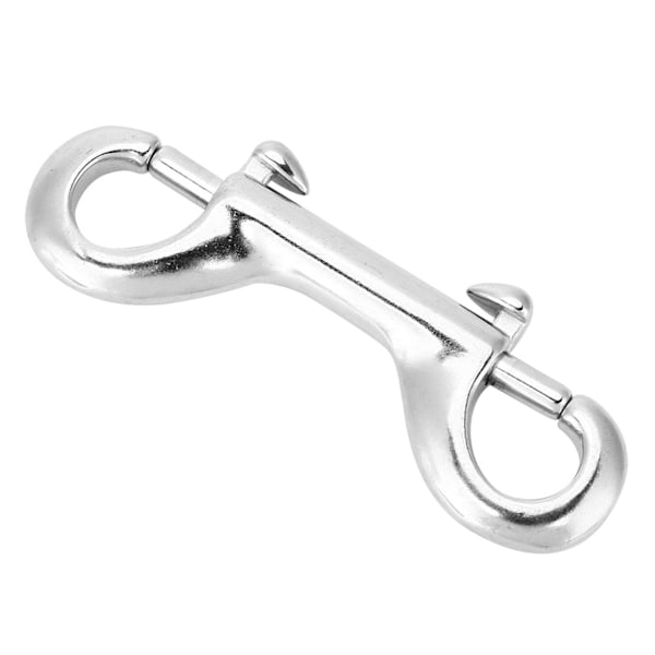 Sølv Holdbar Rustfritt Stål Dobbel Endet Klipskrok Bolt Snap Dykking Spenne (65mm)