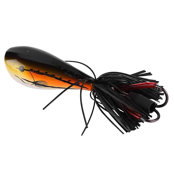 Lure Kunstig Snakehead Formet Frosk Blødt Agnspil med Krog Fiskeri Tilbehør (010)