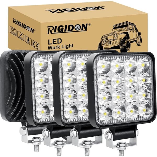st firkantede LED-arbeidslys, 3,3 tommers mini 48W 12V-lampe, frontlys, tåkelys[BEMS]