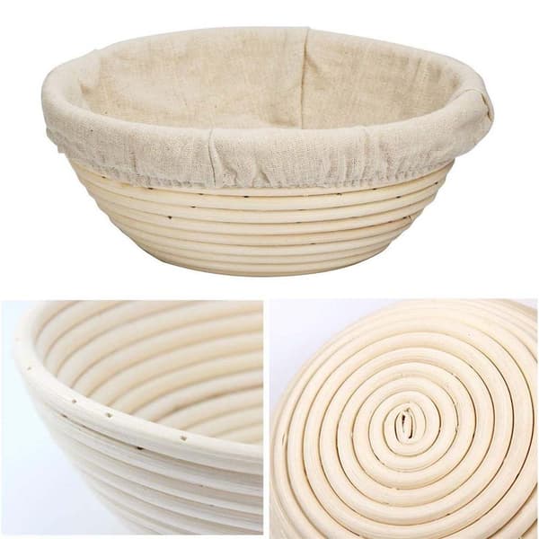 【BEMS】Proofing Basket Compatible with Rattan Bread, Natural Sourdough Bowl, Kitchen Baking