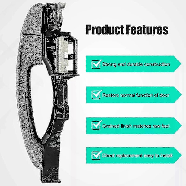 【BEMS】Compatible with Renault Trafic 3 Opel Vivaro Right Side Sliding Door Handle Holder