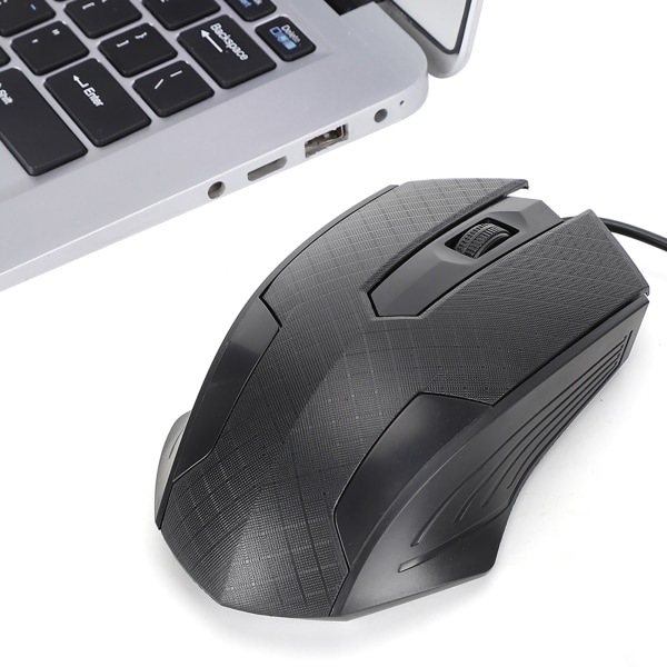 TIMH Wired Mouse Professional Office Kannettava tietokonetyökalu 2400dpi Human Engineering DesignBlack Q57