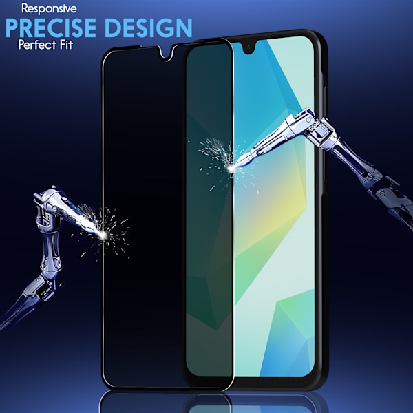 【BEMS】2-Pack Compatible with Samsung A16 Privacy Screen Protector - Tempered Glass 9H - Super Quality 3D