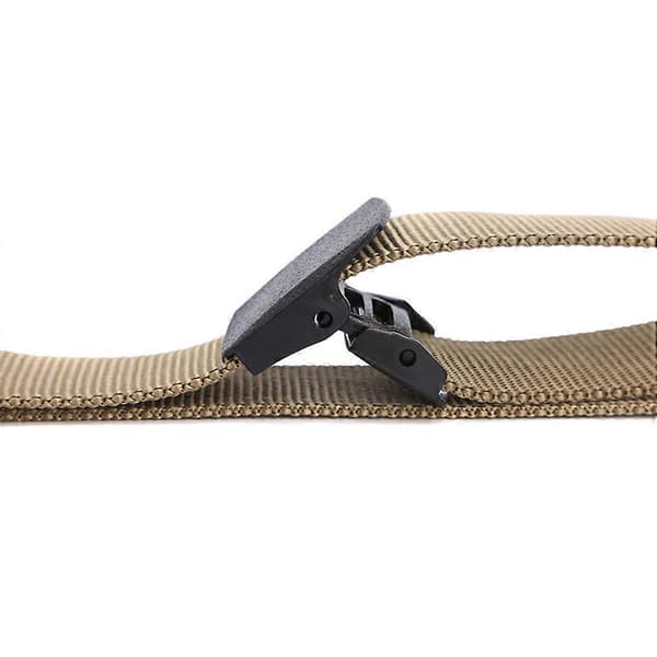 Utomhus Taktisk Herr Midjebälte Nylon Canvasrem Midjeband Med Plastspänne khaki 120cm