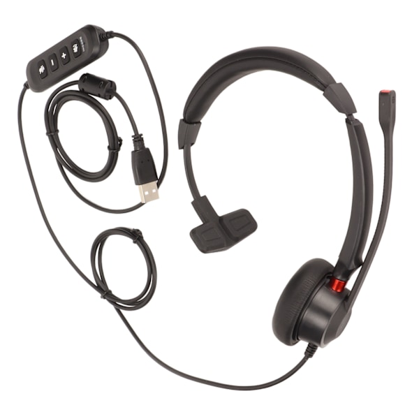 Callcenter-headset ENC Aktiv brusreducering Enkelsidig Kundtjänst-hörlurar med mikrofon för kontor