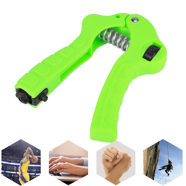 Justerbar Håndmuskelutvikler Fingerrehabiliteringstrening Treningsutstyr (Grønn)