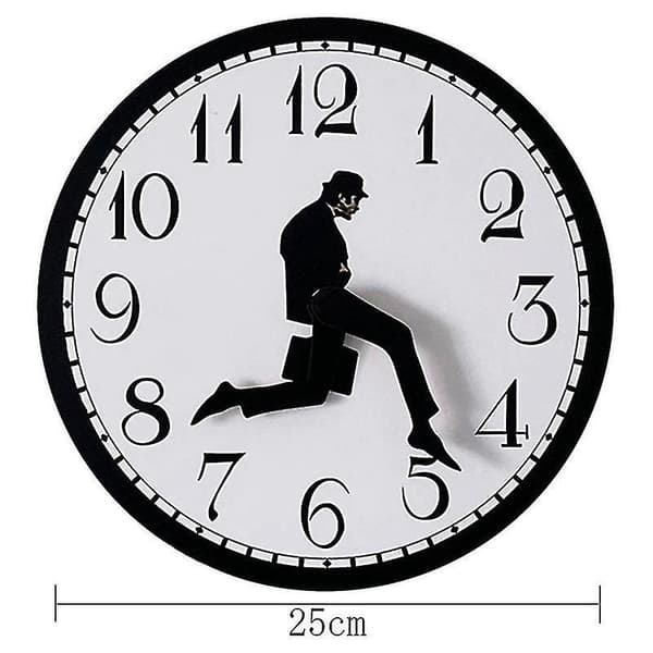 lks Clock, Silly lk ll Clock, Et interessant ll ur til soveværelse køkken stue, Nyhed Black
